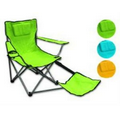 Folding Beach Chair w/ Footrest